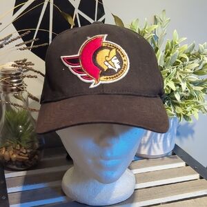 Black and Red Embroidered Logo Cap